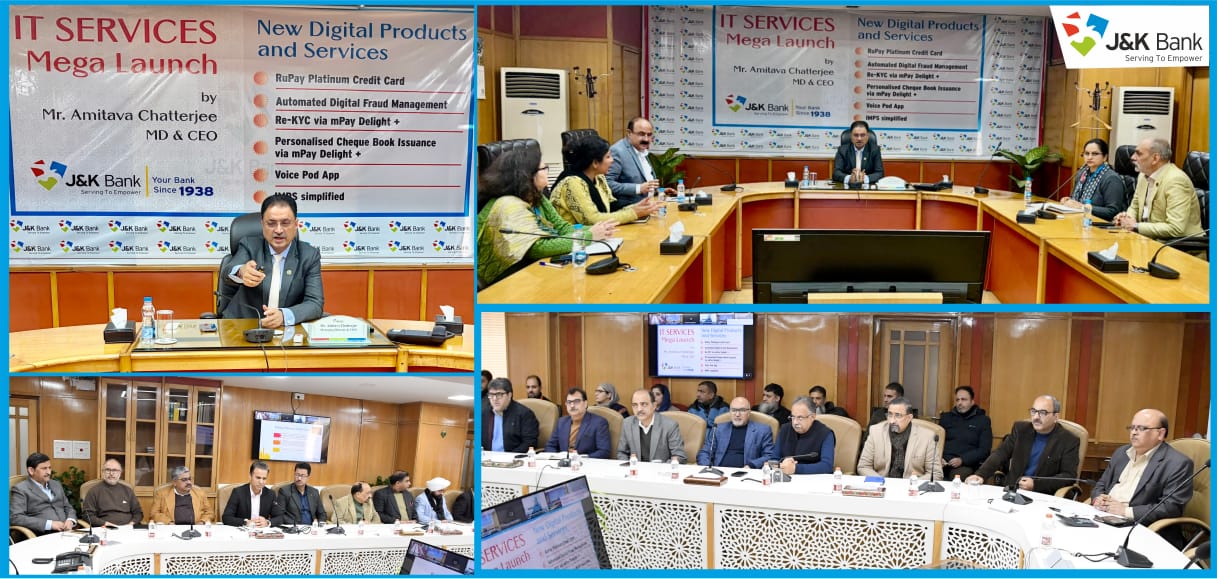 'J&K Bank rolls out a suite of new digital products and services'